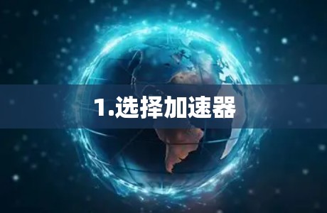 1.选择加速器